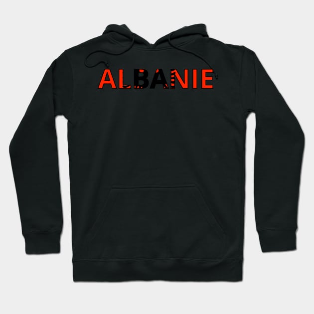 Drapeau Albanie Hoodie by Pixelforma